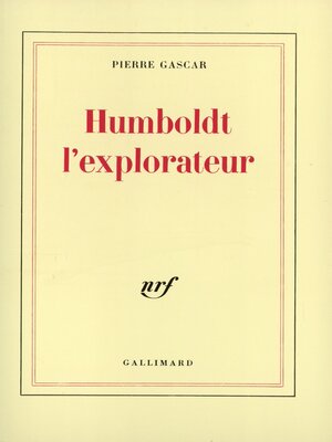 cover image of Humboldt l'explorateur